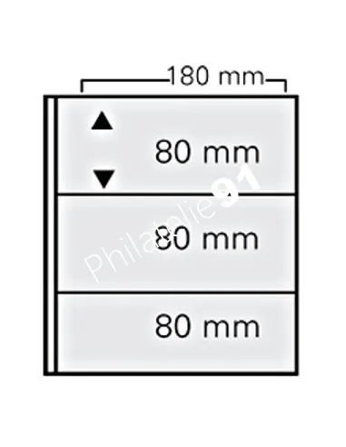 Paquet de 10 feuilles pour billets, pour album Artline