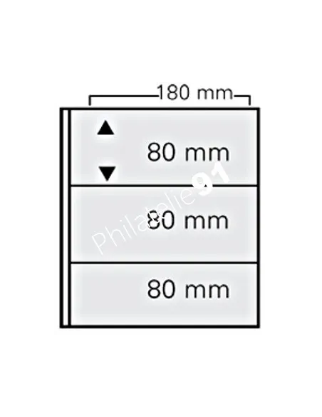 Paquet de 10 feuilles pour billets, pour album Artline