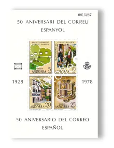 Andorre espagnol, BF n° 1, collection timbres Europe