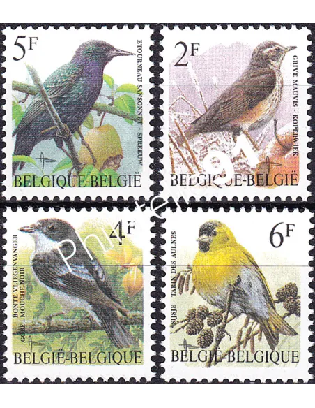 Belgique,Lot de timbres oiseau de 1996, collection timbres Europe