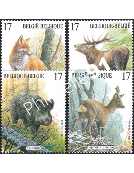 Belgique, n° 2748 à 2751, collection timbres Europe