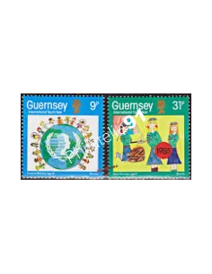Timbres de GUERNESEY n° 325 à 326, Jeunesse, timbres d'Europe