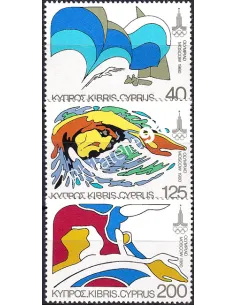 Chypre, n° 517 à 519, collection timbres Europe