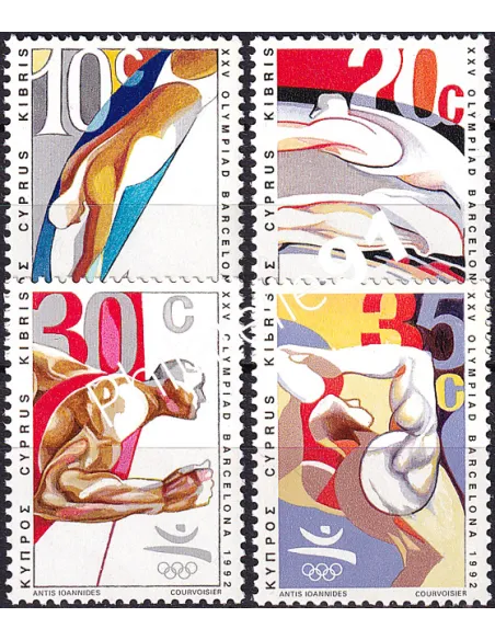 Chypre, n° 783 à 786, collection timbres Europe