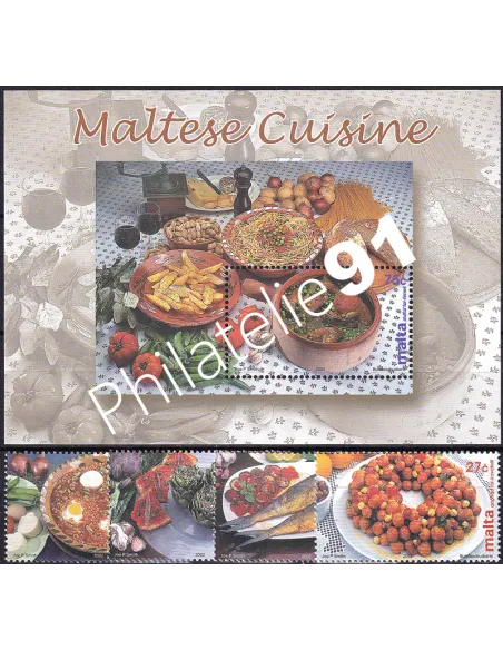 Malte, n° 1208 à 1211 + BF n° 23, collection timbres Europe