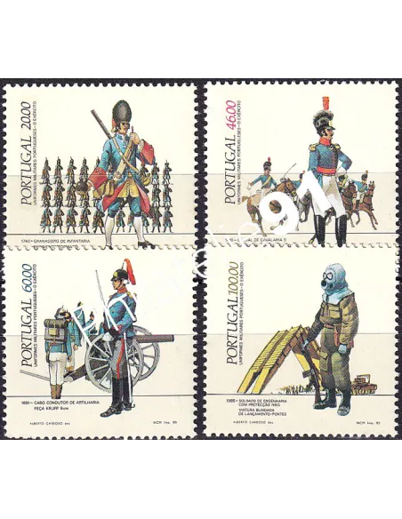 Portugal, n° 1623 à 1626, collection timbres Europe