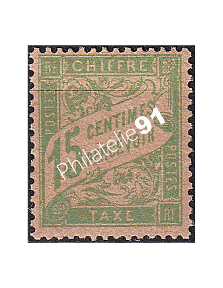 Timbre-taxe n° 30a, Papier GC, collection timbres France