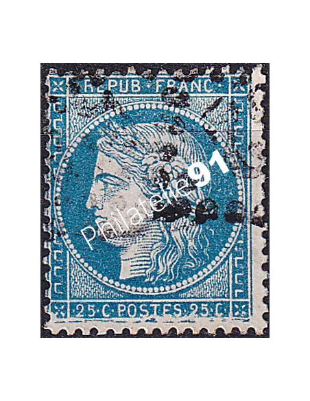 Timbre Classique n° 60A oblitéré, variété, timbres France