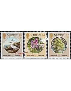 Timbres de GUERNESEY n°359 à 361, EUROPA 1986, Protection de la nature
