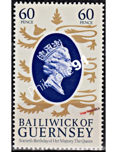 GUERNESEY - n°  362 ** - 60ème anniversaire de S. M. Elizabeth II