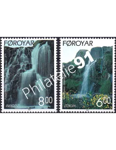 Iles Féroé, n° 350 à 351, collection timbres Europa