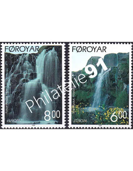 Iles Féroé, n° 350 à 351, collection timbres Europa