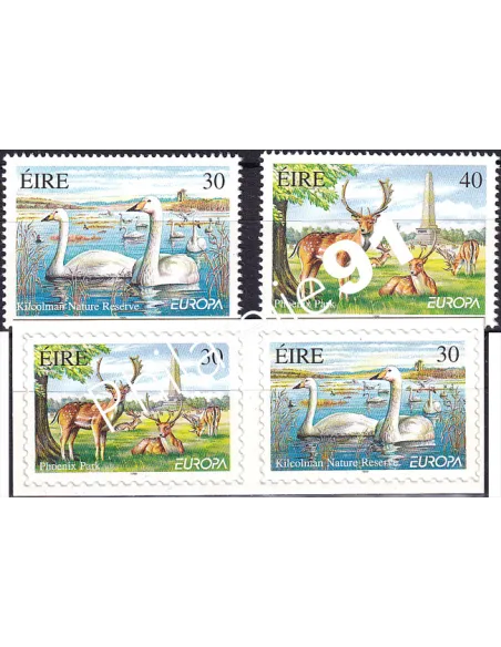 Irlande, n° 1143 à 1146, gommés + adhésifs, collection timbres Europa
