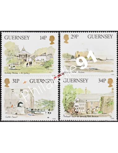 GUERNESEY - n°  371 à 374 ** - Musées guernesiais