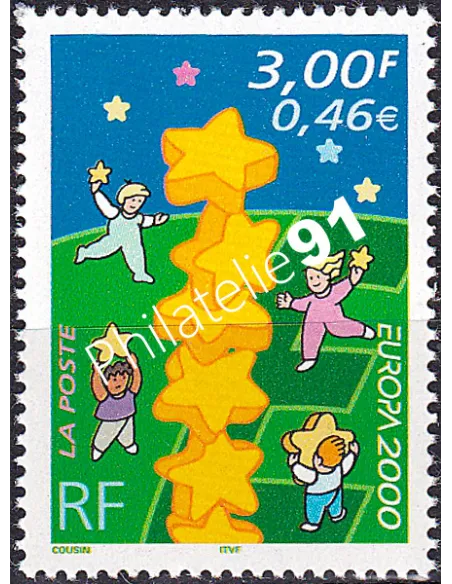 France, n° 3327, Europa 2000, collection timbres Europe