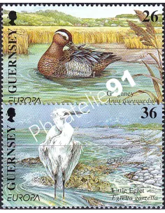 Guernesey, n° 890 à 891, collection timbres Europa
