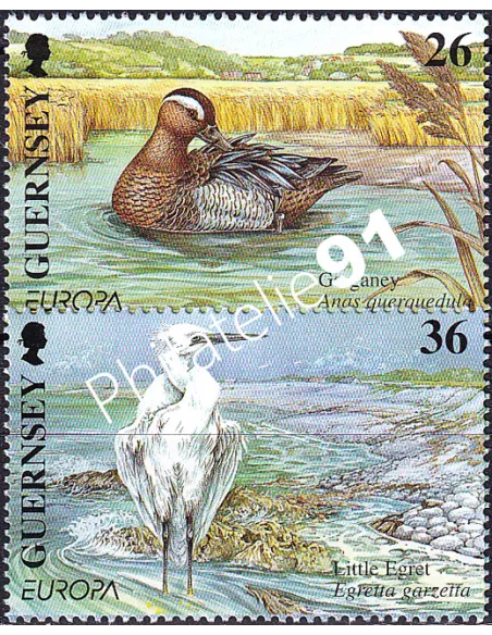 Guernesey, n° 890 à 891, collection timbres Europa