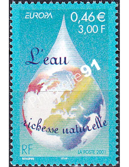 France, n° 3388, Europa 2001, collection timbres Europe