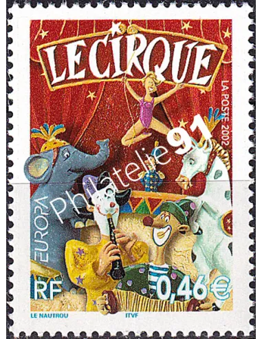 France, n° 3466, Europa 2002, collection timbres Europe