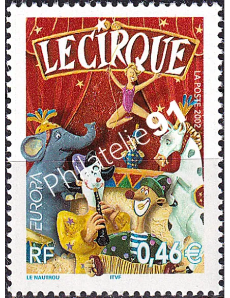 France, n° 3466, Europa 2002, collection timbres Europe