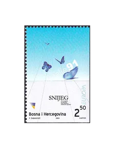 Bosnie-Herzégovine, n° 397b, issu de carnet, collection timbres Europa