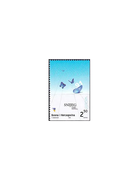 Bosnie-Herzégovine, n° 397b, issu de carnet, collection timbres Europa