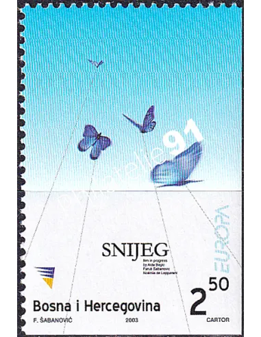 Bosnie-Herzégovine, n° 397b, issu de carnet, collection timbres Europa