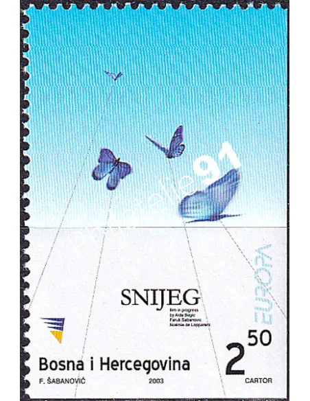 Bosnie-Herzégovine, n° 397b, issu de carnet, collection timbres Europa