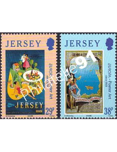 JERSEY, n° 1083 à 1084, collection timbres Europa