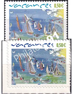 France, n° 3668 et 3672, Europa 2004, collection timbres Europe