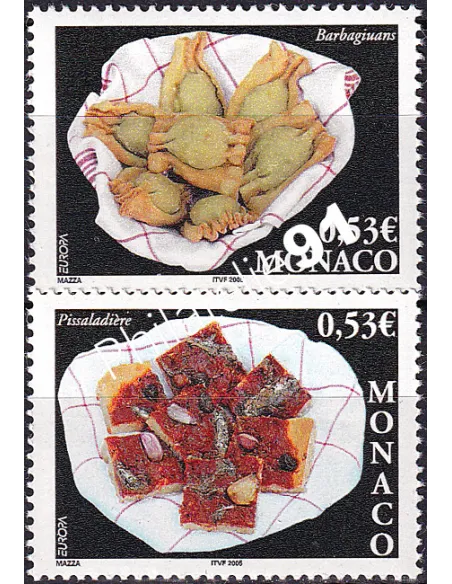 MONACO, n° 2491 à 2492, Collection timbres Europa
