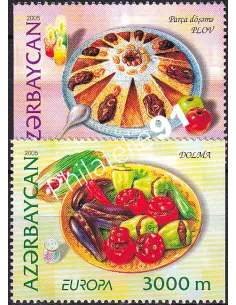 Azerbaïdjan, n° 525a à 526a, issus de carnet, timbres Europa
