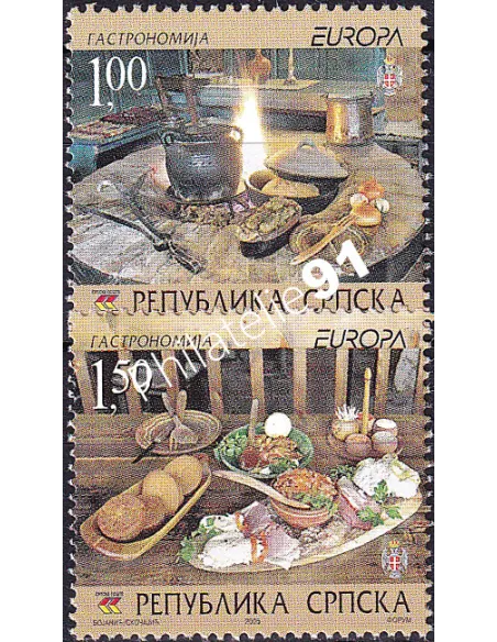République Serbe de Bosnie, n° 304 à 305, collection timbres Europa