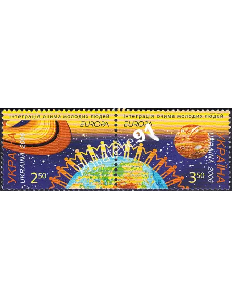 Ukraine, n° 715 à 716, Paire, Collection timbres Europa