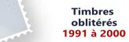 1991 à 2000 (Oblitérés n° 2676 à 3366)