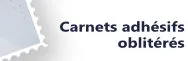 Carnets adhésifs oblitérés