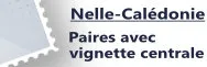 Nouvelle-Calédonie - Paires avec vignette centrale