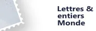 Lettres et entiers : Monde
